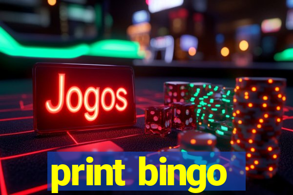 print bingo